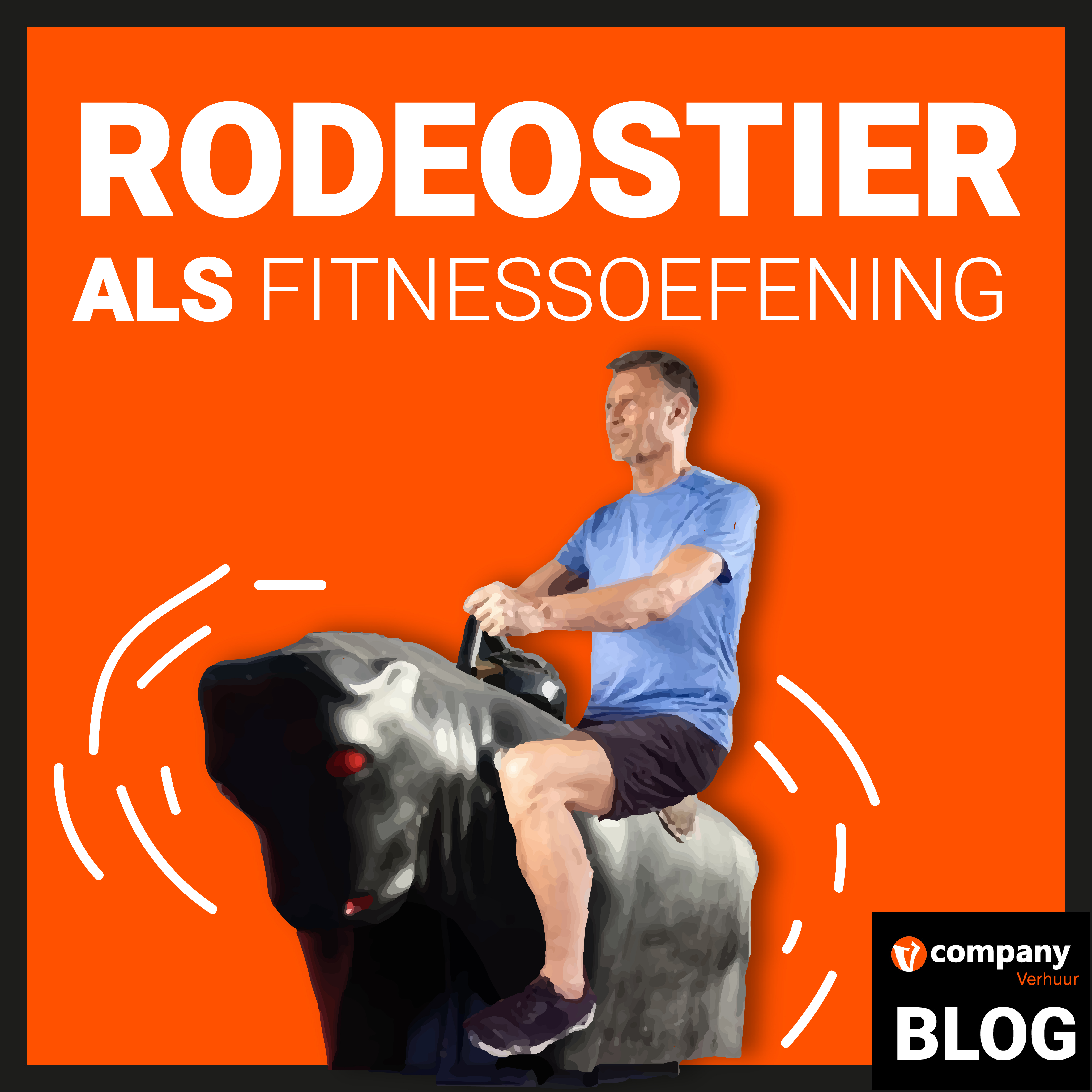 Een rodeostier als fitnessoefening